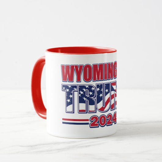 Wyoming voor Trump Mok (Voorkant links)