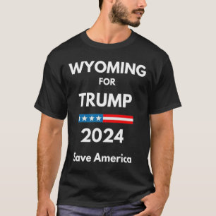 Wyoming Voor Trump President Verkiezing Republikei T-shirt
