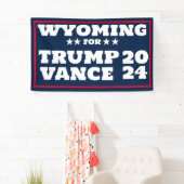 Wyoming voor Trump Vance 2024 Banner (Insitu)