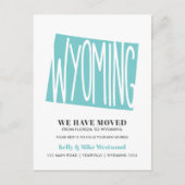 Wyoming We hebben New address New Home Briefkaart  (Voorkant)