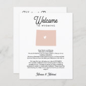 WYOMING Welkomstbrief Reisroute OM HET EVEN WELKE  (Voorkant / Achterkant)