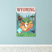 Wyoming Wyoming Collage Canvas Afdruk (Insitu (Houten vloer))