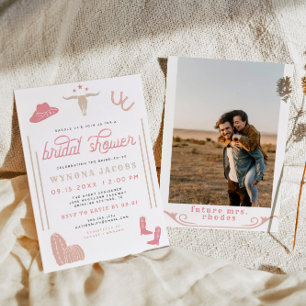 WYONONA Blush Cowgirl Laatste Vrijgezellenfeest Ro Kaart