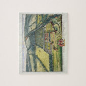 Wytham in het graafschap Berkshire gegraveerd door Legpuzzel (Verticaal)