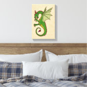 Wyvern Canvas Afdruk (Insitu (Slaapkamer))