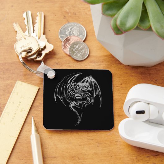 Wyvern Dragon zijn fantasy Mythical Creaters Sleutelhanger (Bureau)