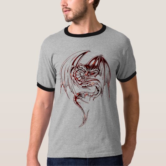 Wyvern Dragon zijn fantasy Mythical Creatures T-Sh T-shirt (Voorkant)