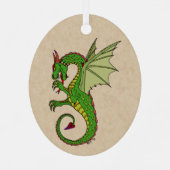 Wyvern Metalen Ornament (Achterkant)