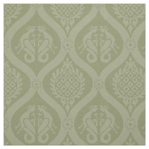 Wyvern Ogee, Spring Green Stof