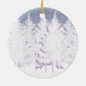 X003_Winter Owl, Vrede op aarde Keramisch Ornament (Achterkant)