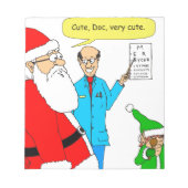 x80 schattige cartoon van de oogarts notitieblok (Voorkant)