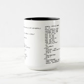 x86 Assemblage "Hoeveelheid koffie" Mok (Midden)