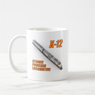 X-12 Atoomkrachtlocomotief dubbelzijdige mok