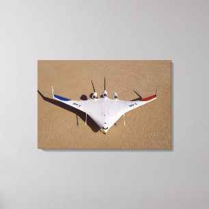 X-48B Onbemande luchtvaartuigen met blanco vleugel Canvas Afdruk