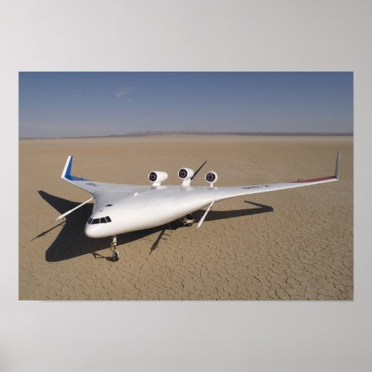 X-48B Onbemande luchtvaartuigen met blanco vleugel Poster (Voorkant)