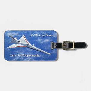 X-59 Supersonic Jet Vliegtuig met laag bereik Bagagelabel