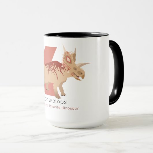 X comme Xenoceratops Mug (Devant droit)