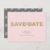 X en O Valentijnsdag Wedding Save the Date (Voorkant / Achterkant)