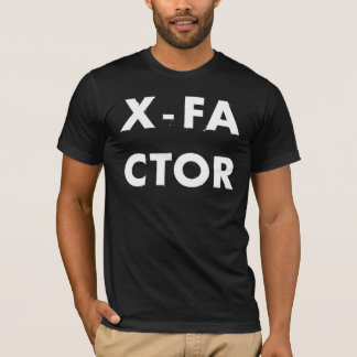 X-factor - Klassiek zwart T-shirt