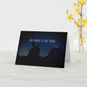 X-Files Rabbit Truth Existe Carte De Voeux (Fleur jaune)