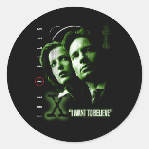 X-files wil ik geloven ronde sticker