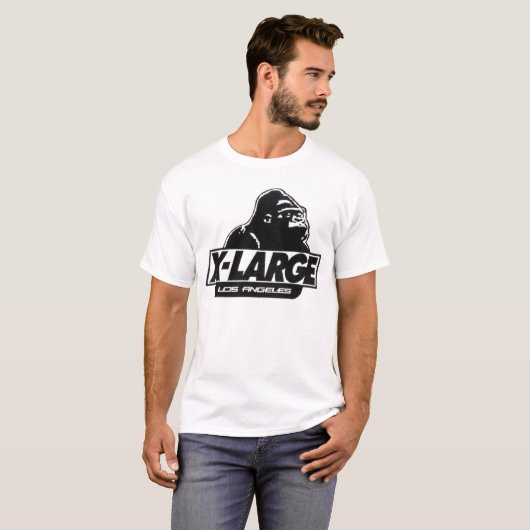 X groot, retro skateboard op shirt ontwerp (Voorkant volledig)