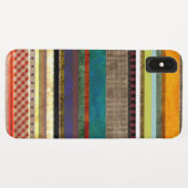 X grungy gestreepte kunst Case-Mate iPhone case (Achterkant (horizontaal))