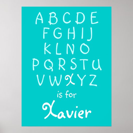 X is voor... poster (Voorkant)