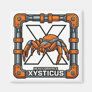 X is voor Xysticus (Krabspin) – GTA Stijl ABC  Magneet