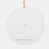 X.ITINERARIES: Aurora Keramisch Ornament (Achterkant)