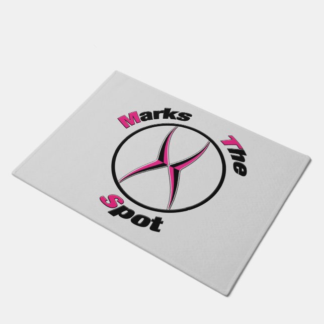 X markeert de plaats deurmat (Schuin)