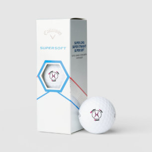 X markeert de plaats golfballen