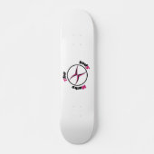 X markeert de plaats skateboard (Voorkant)