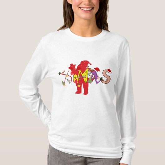 X-MAS1 beroemd gemaakt door Kriyas Colection T-shirt (Voorkant)
