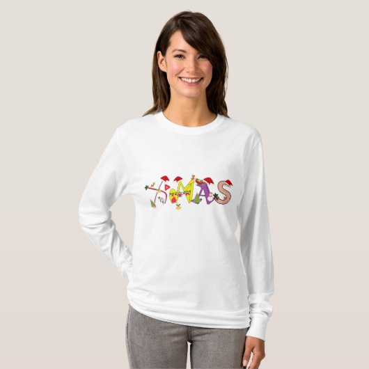 X-MAS.3 beroemd gemaakt door Kriyas Collectie T-shirt (Voorkant volledig)