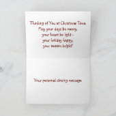 X-Mas Feestdagen Kaart (Binnen)