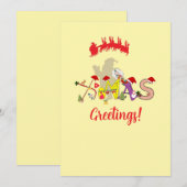 X-mas Groeten Feestdagenkaart (Voorkant / Achterkant)