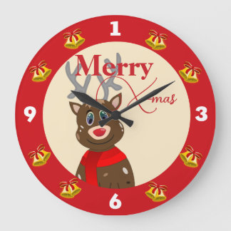 X-mas met een vreugdevolle grote klok