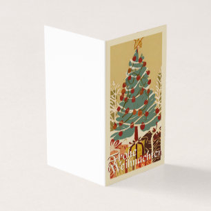 X-Mas Motiv, mit Geschenken unterm Weihnachtsbaum Kaart