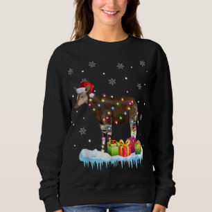 X Mas Okapi kerstlampjes Funny Wild Forest gir Trui