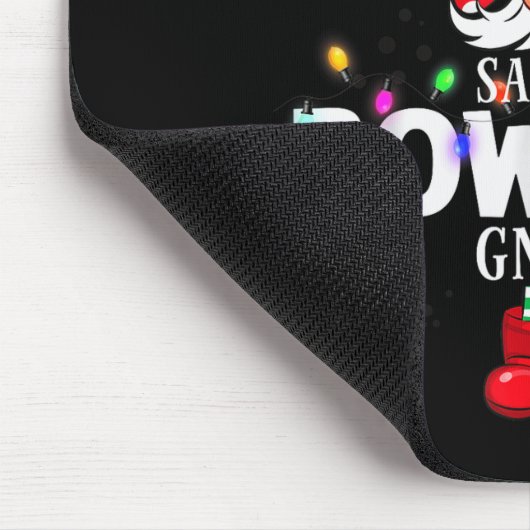 X-mas Santa's Bowling Gnome Christmas Matching Muismat (Hoek)