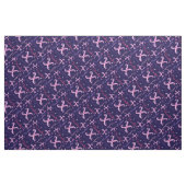 X monogram en gepersonaliseerde naam Willow stof (Fat Quarter)
