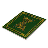 X Monogramme "Irish Gold on Green" Carreaux en cér (Côté)