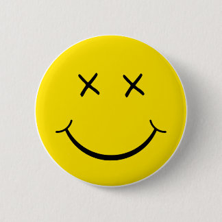 X Ooggezicht Ronde Button 5,7 Cm