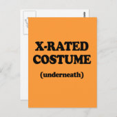 X-RATED KOSTUME BRIEFKAART (Voorkant / Achterkant)