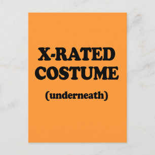 X-RATED KOSTUME BRIEFKAART