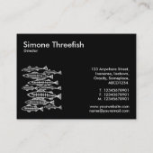 X-RAY FISH - Zwart (Platinum) Visitekaartje (Achterkant)