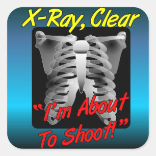 X-Ray, heldere sticker