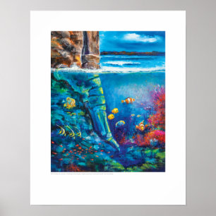 X-ray Hoesje Art - Ocean Rock Tarsals van L. Raine Poster