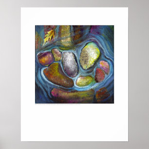 X-ray Hoesje kunst - Carpal Riverstones door L. Ra Poster